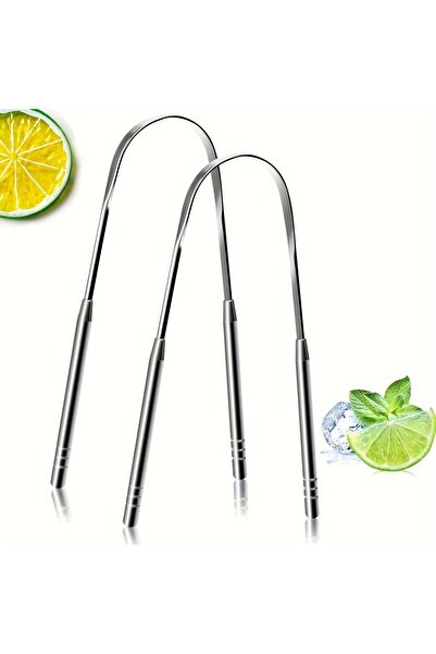 Choice 2pcs 1/2pcs Stainless Steel Tongue Scraper for Adults - Oral Care Tong...