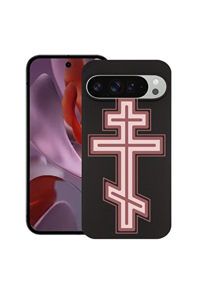 bestcase Husă pentru Google Pixel 9 Pro XL, Classic Cross Red, Silicon subțir...