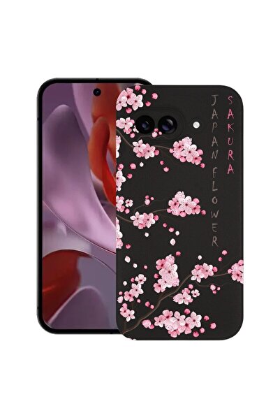 bestcase Калъф за Google Pixel 9a, Черешов цвят, Тънък силиконов 0.8ММ, Ударо...