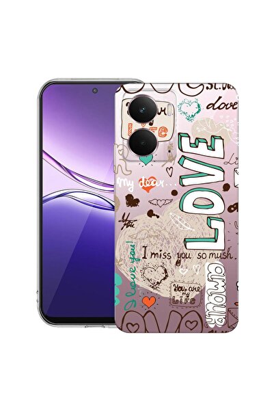 bestcase ¬Æ Husa pentru Realme P3 cu Design Love, Clear Slim Silicon, Antisoc...