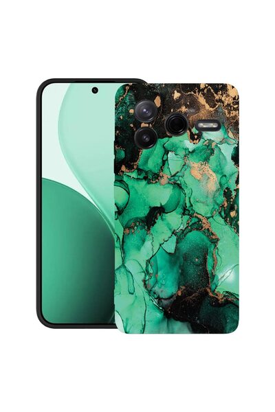 bestcase ¬Æ Husa TPU Ultra Slim Compatibil cu Poco F7 Pro, cu Design Dark Mar...