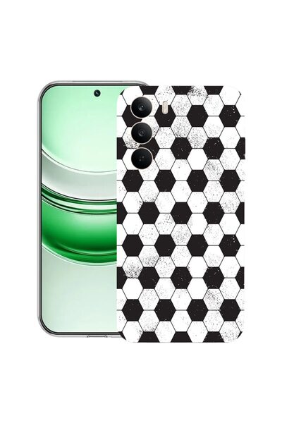 bestcase Husa transparentă din silicon pentru Realme C71, Model cu model de f...