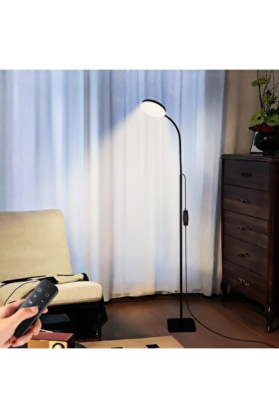Choice مصباح أرضي دائري LED مع جهاز تحكم عن بعد، يتميز بثلاث درجات حرارة لوني...