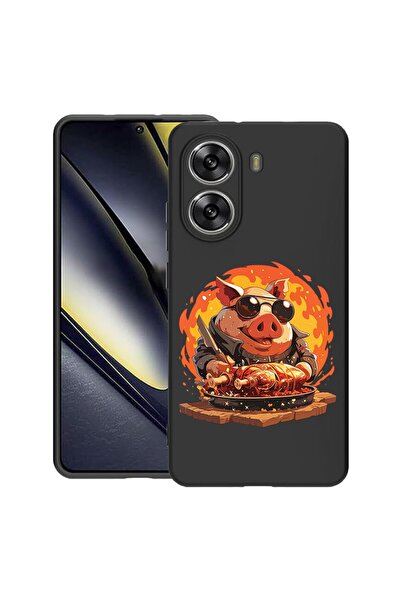 bestcase Θήκη για Poco X7 Pro 5G, Pig's Life, Λεπτή σιλικόνη 0.8MM, Αντικραδα...
