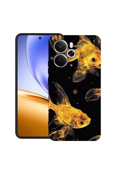 bestcase Θήκη για Realme 14T με σχέδιο Χρυσών Ψαριών, TPU Ματ Εξαιρετικά Λεπτ...