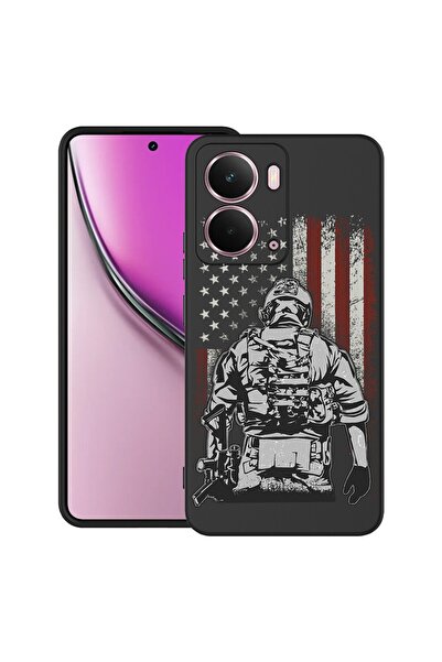 bestcase Θήκη για Realme P3 με σχέδιο Αμερικανού Στρατιώτη, TPU Ματ Εξαιρετικ...