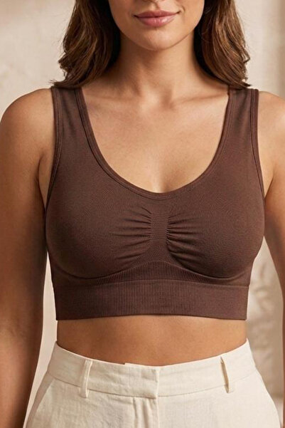 FİT WOMEN Göğüs Toparlayıcı Dikişsiz Seamless Büstiyer Korse – Kalın Askılı P...