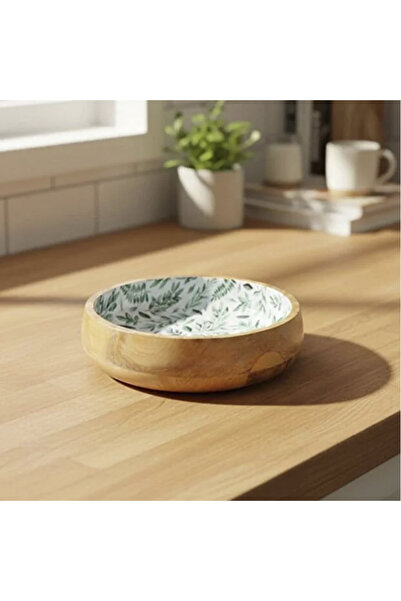 Bambum Kangura Leaf Shallow Bowl Small