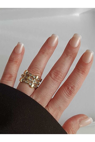 Bubbleatelier Çelik Gammy Gold Yüzük