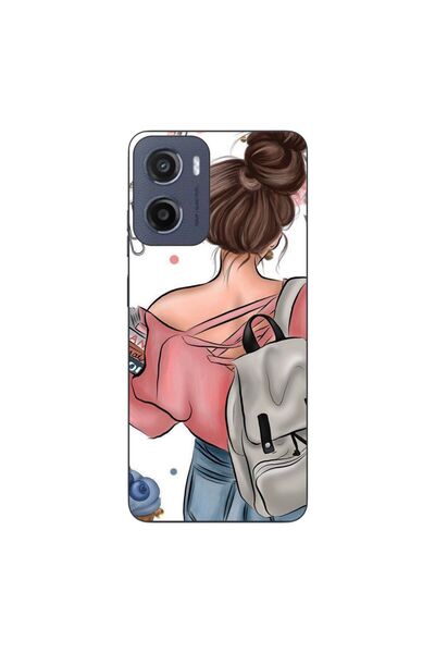 OEM Θήκη συμβατή με Motorola Moto G05, από σιλικόνη gel TPU, μοντέλο  "Girl F...