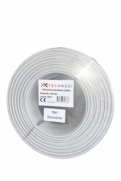 technozi Cctv Kablo Güvenlik Kamera Kablosu 2+1 0.50mm 100m Metre