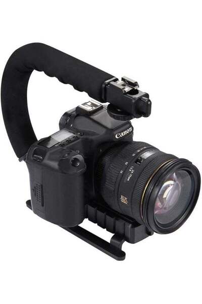 PopZa AY-49U Video Making Kit with Handheld Stabilizer, LED Light & Microphone