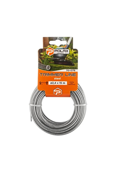 POLAX Fir Trimmer STEEL 2.4mmx15M