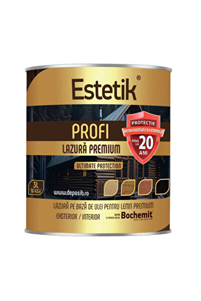 Estetik Profi 3L ROSEWOOD wood stain, advanced UV protection