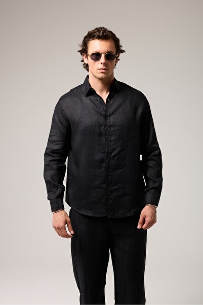 2512 Clothing قميص كتان عادي