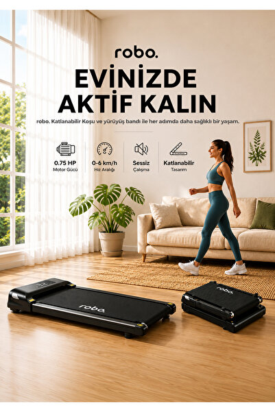 ROBO Katlanır Yürüyüş Ve Koşu bandı