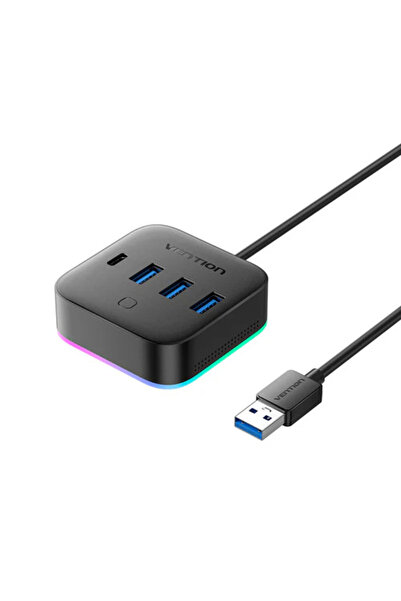 Vention USB 3.0 σε USB 3.2 Gen 1 Type-C/USB 3.0*3/USB-C Επιτραπέζιο Hub Μαύρο...