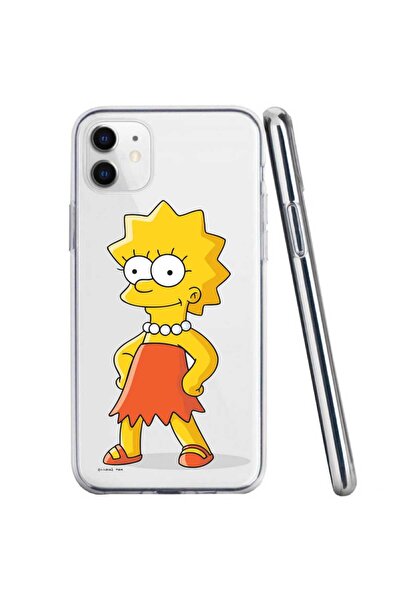 OEM Θήκη συμβατή με Apple iPhone 11, διαφανής σιλικόνης, με σχέδιο Simpson Lisa