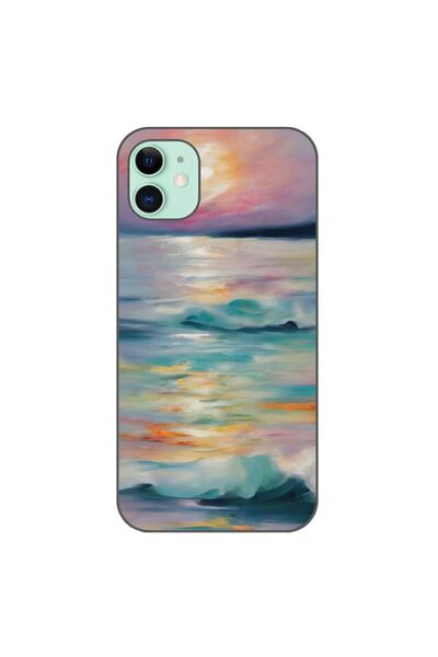 OEM Θήκη συμβατή με Apple iPhone 11 από σιλικόνη gel TPU με σχέδιο ακουαρέλας...