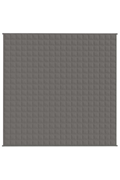 vidaxl Pătură ponderată gri 200 x 200 cm 9 kg Material textil