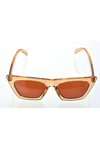 Generic Brand Transparent Yellow Frame Cat Eye Women's Sunglasses - Fashion E...