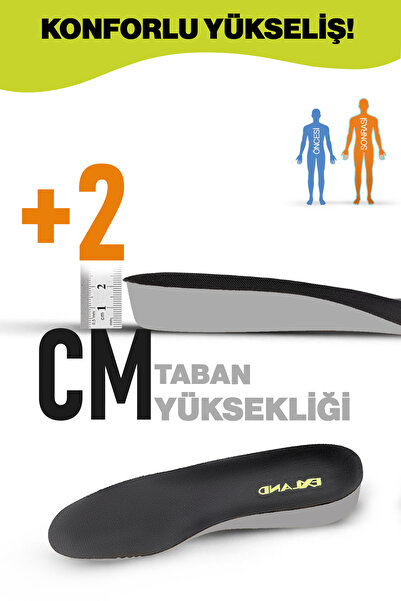 Exland 2 Cm Boy Uzatıcı Tabanlık Gizli Topuk Yükseltici Tam Boy İç Taban Raha...