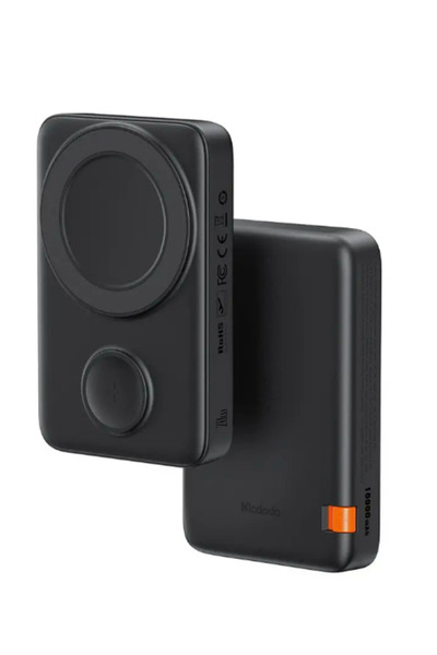 Mcdodo 10000 mAh 20W 2-in-1 iPhone ve Watch İçin Manyetik Kablosuz Powerbank