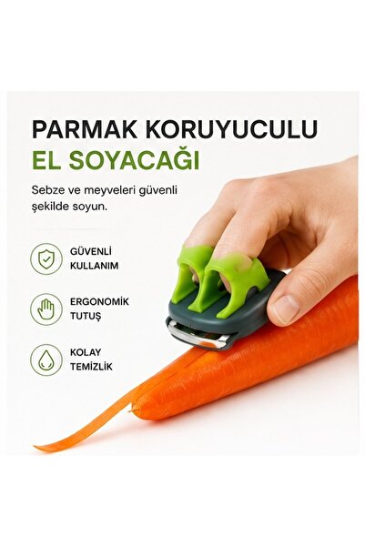 avantika Parmak Tip Sebze Soyucu – Pratik Mini Çok Amaçlı Sebze Meyve Soyma A...