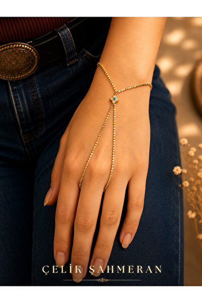 Jack Ferrero Gold Color Steel Zircon Stone Minimal Shahmeran