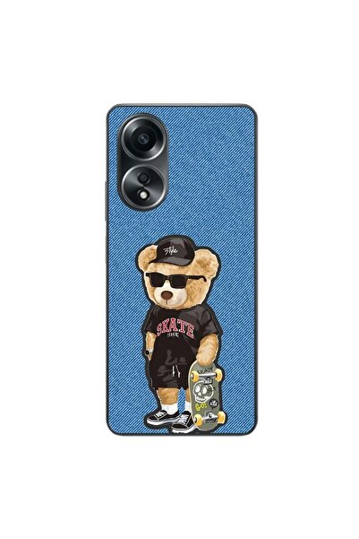 OEM Husa compatibila cu Oppo A58 4G Silicon Gel Tpu Model Bear Skate Fashion