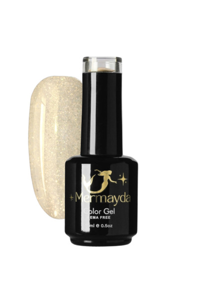 Mermayda Mermaid HemaFree Color Gel Semi-permanent Nail Polish Wonderful Whit...