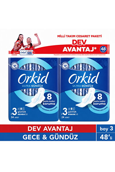 Orkid Dev Avantaj Milli Takım Cesaret Paketi Boy 3 (2x24) 48 adet