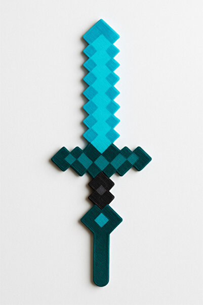 GAME SHOT Minecraft Piksel Kılıç Kitap Ayıracı 3D Baskı Plastik
