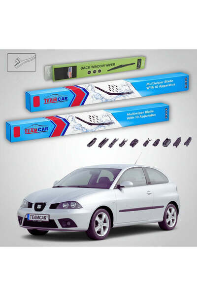 TEAMCAR Υαλοκαθαριστήρες Seat Ibiza 6L1 2001-2006 |   Σετ Επίπεδων Στηριγμάτω...