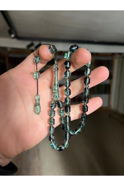 TTS TÜRK TESBİH SANATI Extreme Cut Fire Amber Prayer Beads