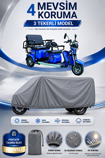 Motobros Motorcycle Cover Arora Derya Xlt48 3-Wheeled Electric Vehicle Cover ...