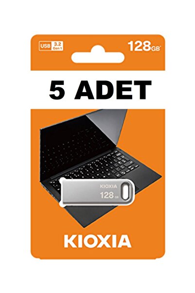 Kioxia 5 قطع - ذاكرة فلاش 128 جيجابايت U366 USB 3.2 سريعة 200 ميجابايت/ثانية