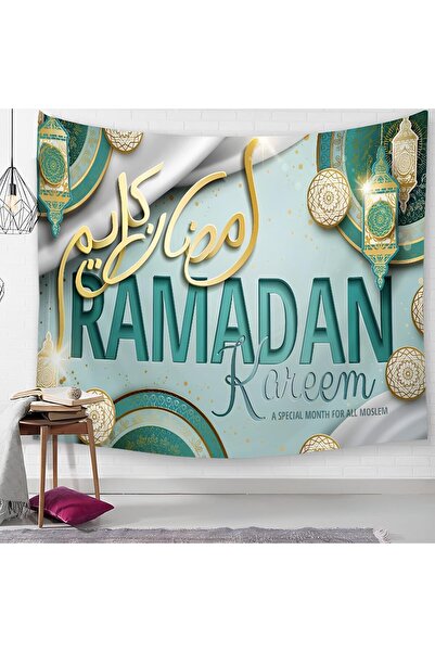 Arabest خلفية زخرفية بثيمة رمضان، نسيج مزخرف للتعليق على الحائط بتصميم القمر ...