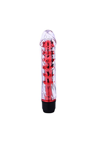 Dr.Jam Titreşimli Vibratör Dildo 17,5cm Kırmızı Tıbbi Silikon Titreşimli Vibratör