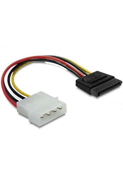 DELOCK Cablu de alimentare SATA 15 pini -> Molex 4 pini Bu/St 0.13m