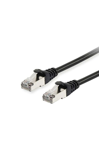EQUIP Cablu patch Cat6 S/FTP 2xRJ45 5.00m negru LSZH în pungă de plastic