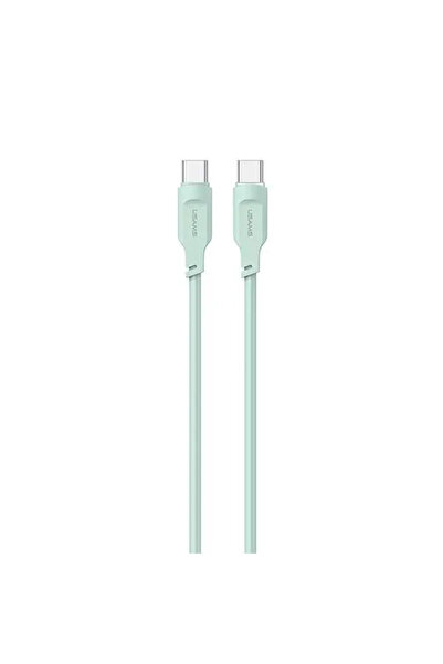 Usams Kabel USB USB-C - USB-C 1.2 m Zielony (brak)