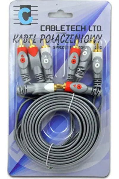 LP Cablu RCA (Cinch) x4 - RCA (Cinch) x4 1.8m gri (KPO3408-1.8)