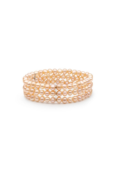 MANAVA Bratara argint cu perle naturale - Pêche