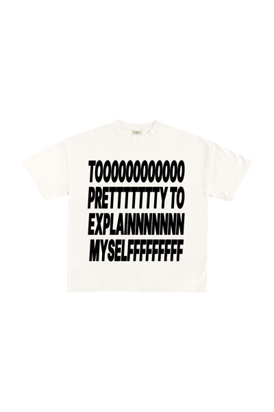 lethestudios Too Pretty Baskılı T-Shirt