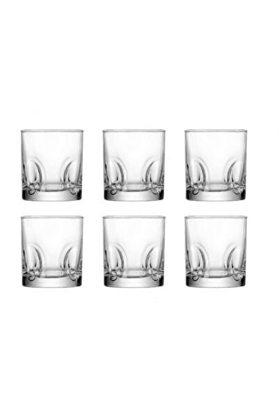 Delisoga Set de 6 pahare din sticlă pentru whisky/apă, Design elegant, Rezist...