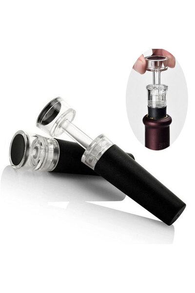 Mooniva Dop cu vid pentru sticle de vin – accesoriu reutilizabil pentru sigil...