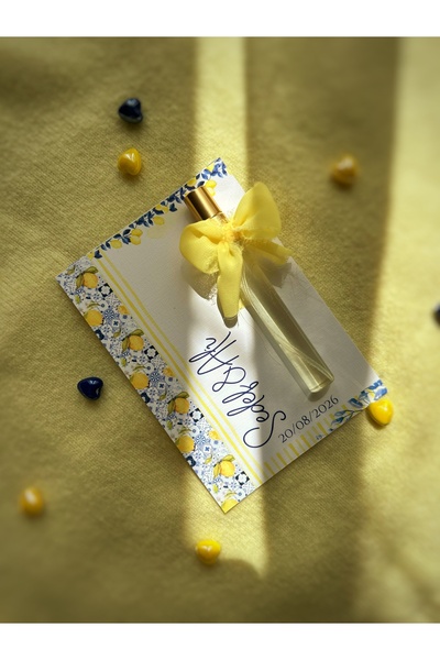 Handmade 10 adet Söz Nişan Nikah Hediyelik Cam Şişe Kurdeleli Kolonya Amalfi ...