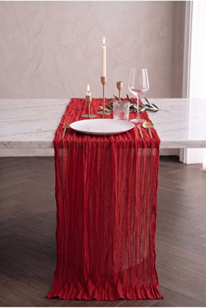 Soft Kare Bohemian Tulle Runner Tablecloth 100% Cotton Modern Home Decor Wedd...