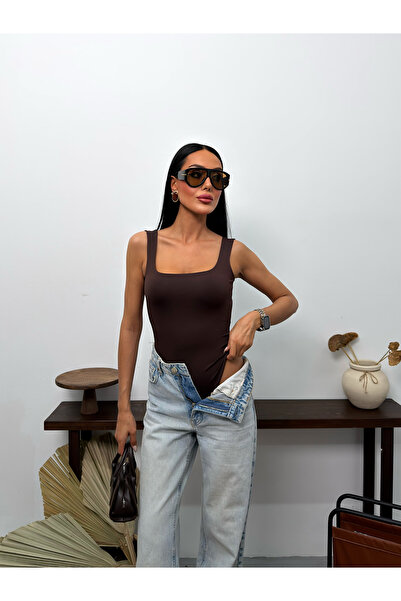 LB Laluna Butik Women's Thick Strap Bodysuit